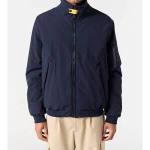 NEW PARAJUMPERS liad padded bomber jacket in blue navy